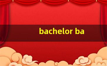 bachelor ba